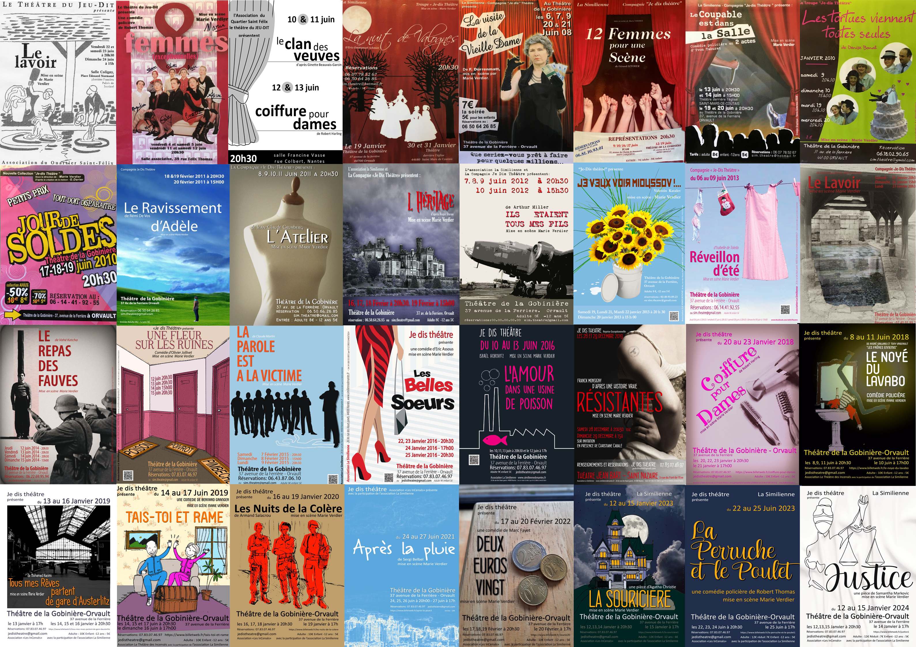 Affiches pièces
